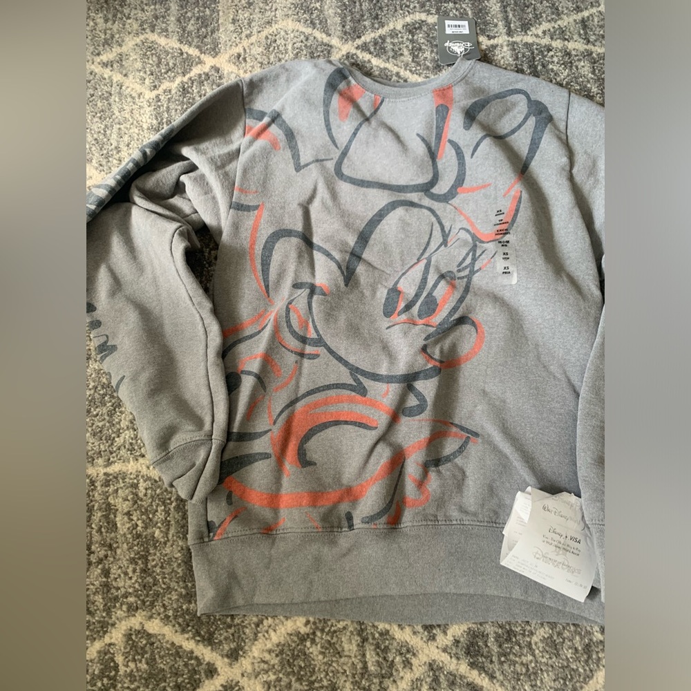 Authentic Disney Men’s Mini Mouse sweatshirt size XS